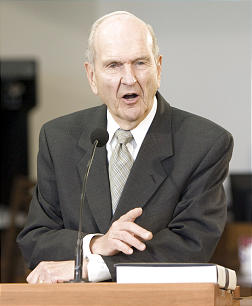 Elder Russell M. Nelson comments to reporters about the principle of revelation.