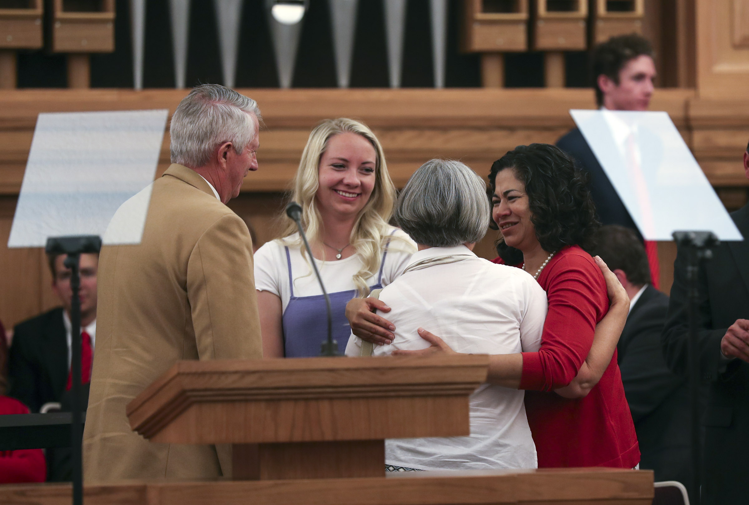 Sister Reyna I. Aburto, of the Relief Society general presidency speaks, during a Salt Lake Institute devotional at the LDS Institute of Religion in Salt Lake City on Thursday, Sept. 13, 2018.