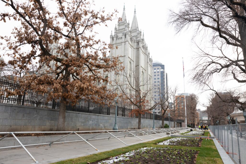 El Templo de Salt Lake se representa después de su cierre.