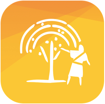 El logotipo de una nueva aplicación móvil interactiva que utiliza la realidad aumentada para ayudar a los jóvenes y a los niños a aprender sobre la visión de Lehi del árbol de la vida del Libro de Mormón.