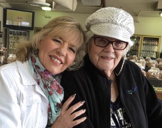 Deena King, left, is pictured with her aunt, Cleone Geddes, who lives in California.
