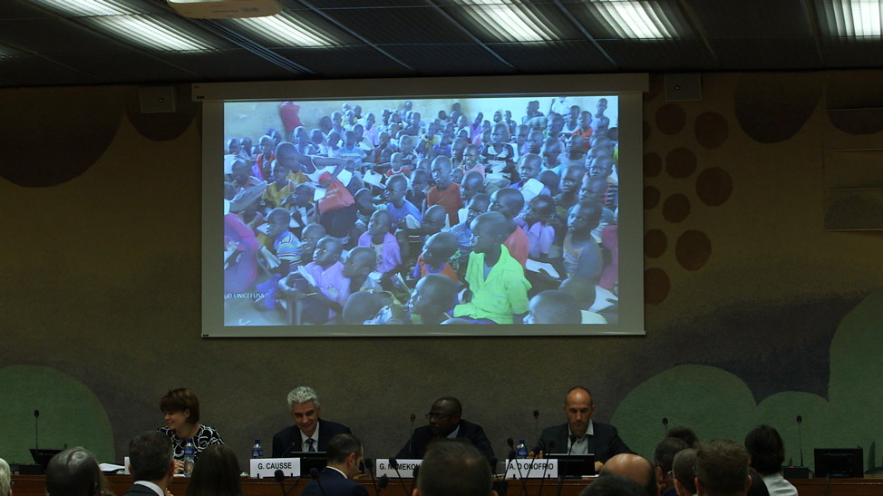 Latter-day Saint Charities es anfitrión de un evento en las Naciones Unidas, en Ginebra, el martes 17 de sept. de 2019.